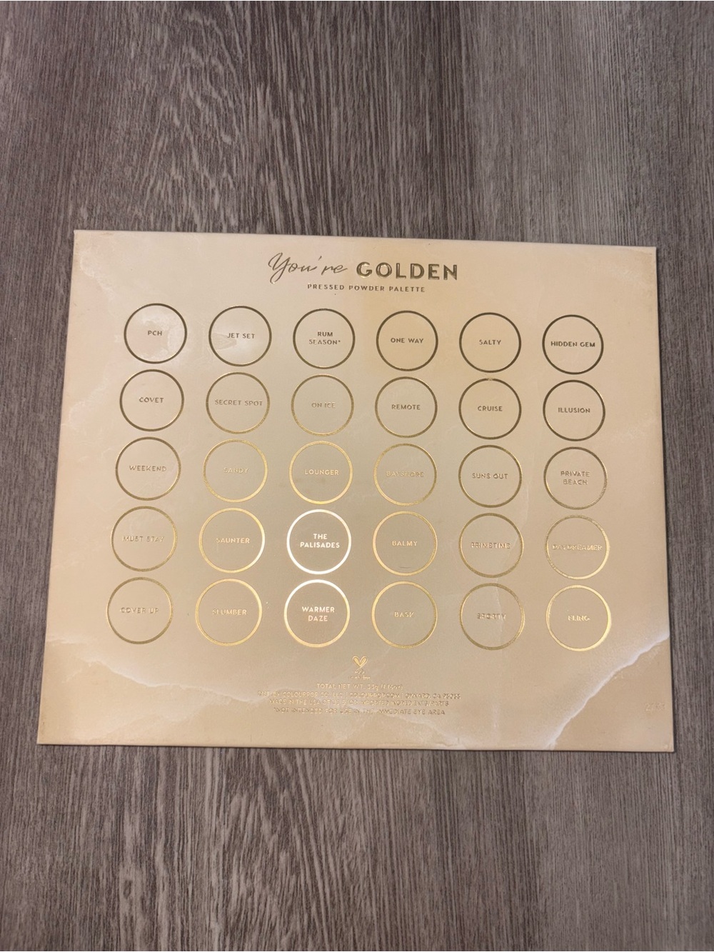 ColourPop Warm Neutral Palette with Gold, Peach, Coral & Teal Shades - Picture 4 of 4